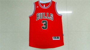 Maillot De Basket Chicago Bulls Dwyane Wade 3 Tissus Sportif Fans Edition Rouge